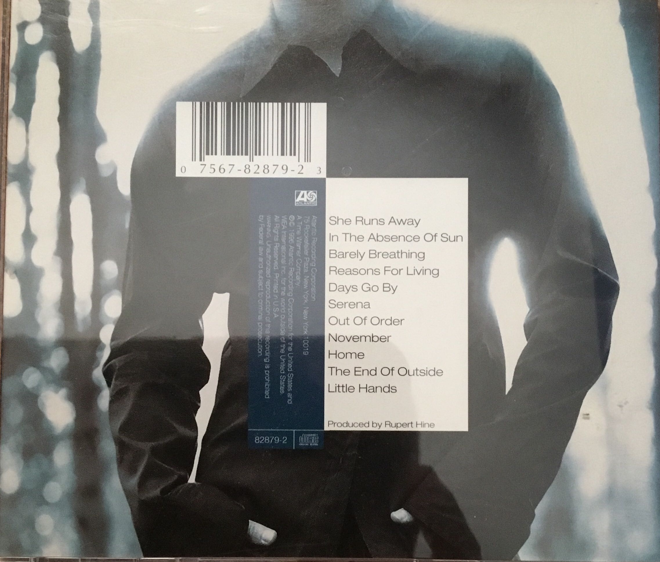 Duncan Sheik - Duncan Sheik (CD - 5208) music collectible [Barcode 075678287923] - Main Image 2