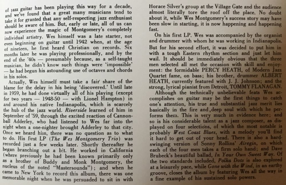 The Incredible Jazz Guitar Of Wes Montgomery - Wes Montgomery (12” - 44) music collectible [Barcode 090204649921] - Main Image 4