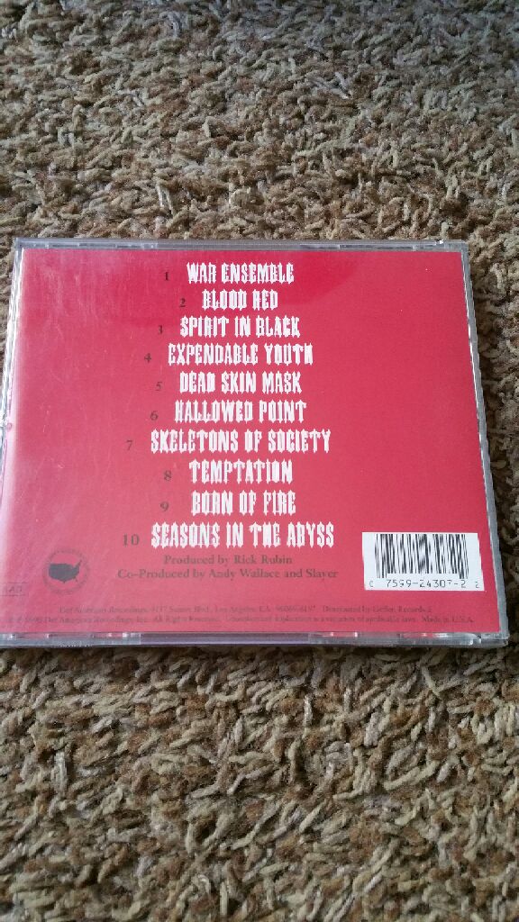 Seasons In The Abyss - Slayer (CD - 43) music collectible [Barcode 075992430722] - Main Image 2