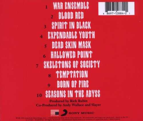 Seasons In The Abyss - Slayer (CD - 43) music collectible [Barcode 075992430722] - Main Image 4