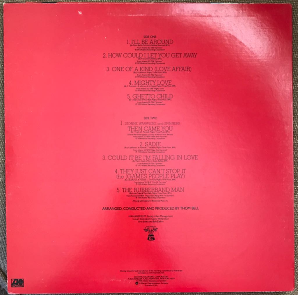 The Best Of Spinners - Spinners (12”) music collectible - Main Image 2