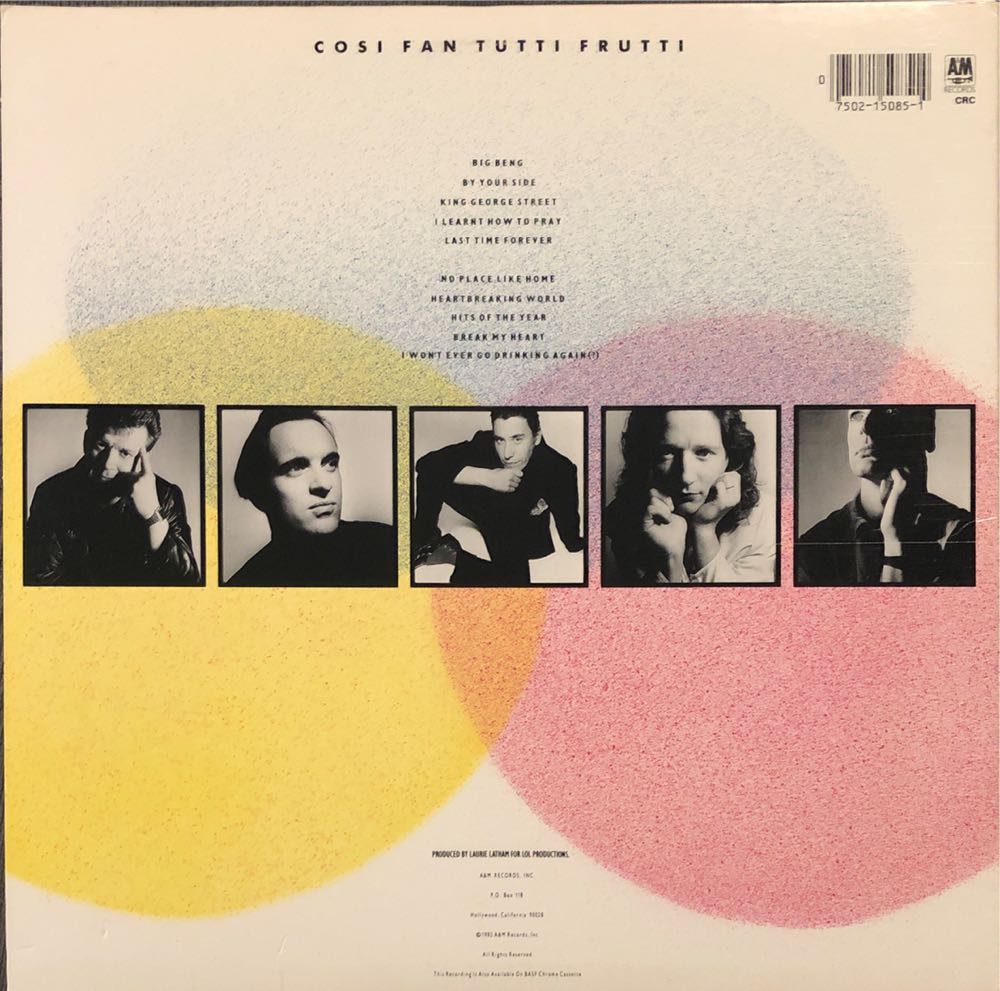 Cosi Fan Tutti Frutti - Squeeze (12” - 37) music collectible [Barcode 075021508514] - Main Image 2