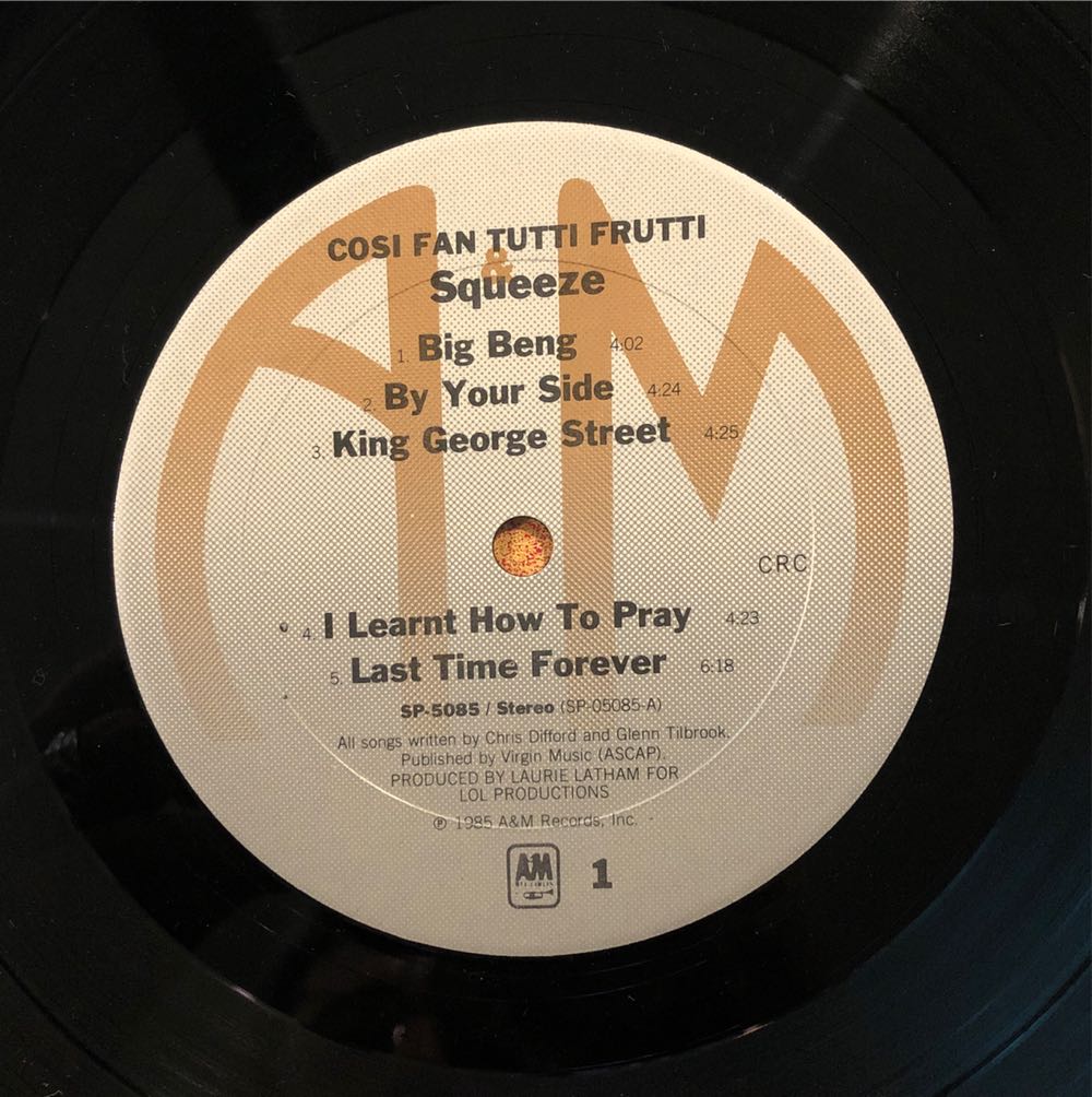 Cosi Fan Tutti Frutti - Squeeze (12” - 37) music collectible [Barcode 075021508514] - Main Image 3