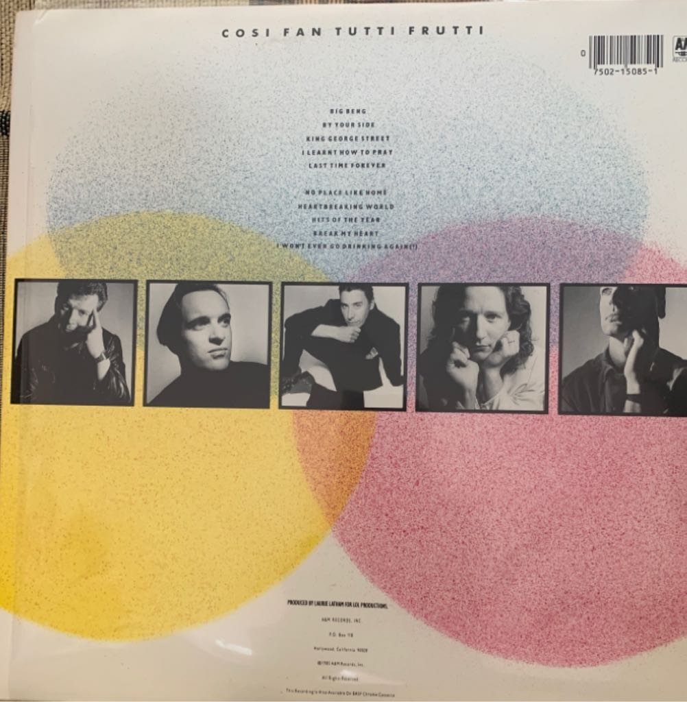 Cosi Fan Tutti Frutti - Squeeze (12”) music collectible - Main Image 2