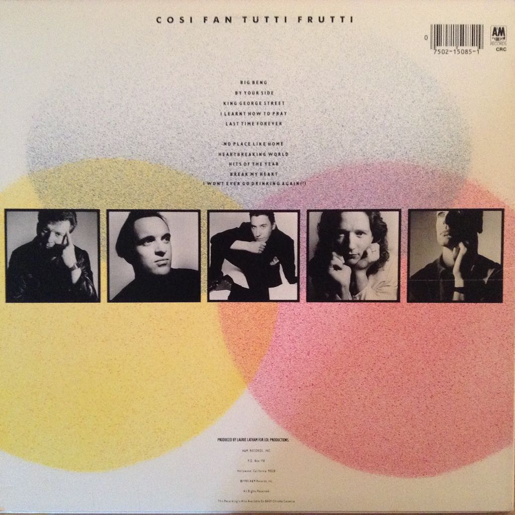 Cosi Fan Tutti Frutti - Squeeze (12”) music collectible - Main Image 2