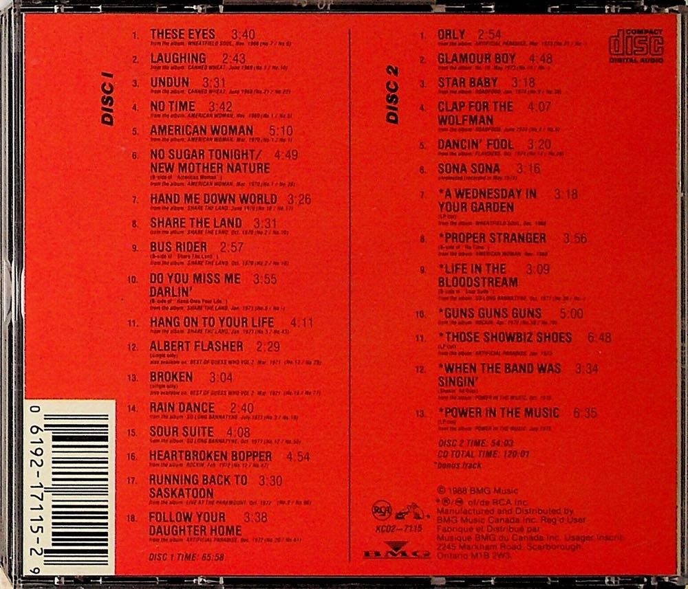 Track Record - The Guess Who Collection - Guess Who (CD - 120) music collectible [Barcode 061921711529] - Main Image 2