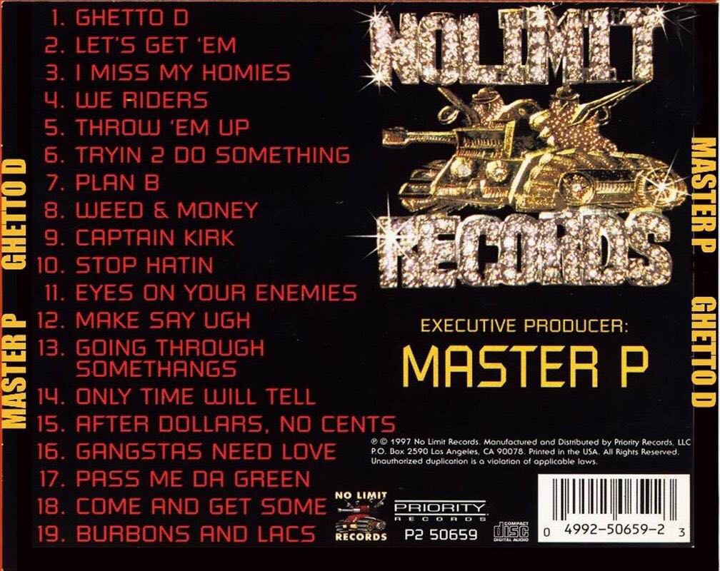 Master P: Ghetto D - Master P (CD - 80) music collectible - Main Image 2