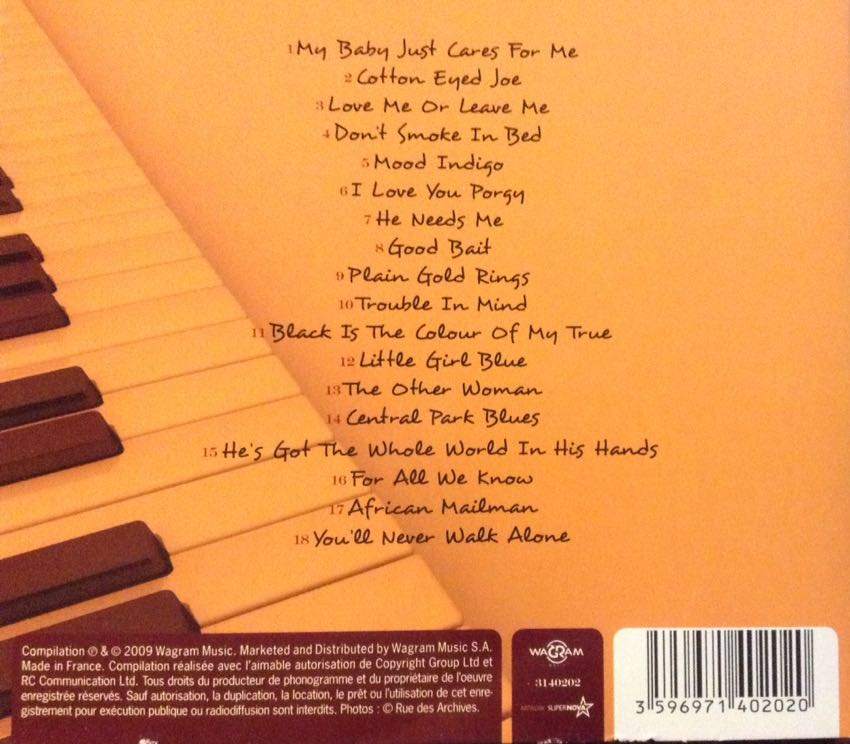 My Baby Just Cares For Me - Simone, Nina (CD) music collectible [Barcode 3596971402020] - Main Image 2