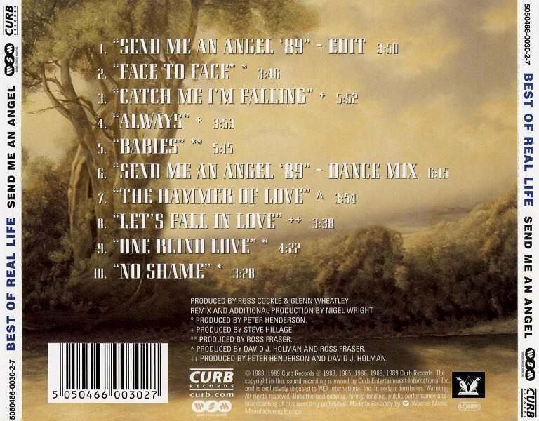 Best Of Real Life: Send Me An Angel - Real Life (CD) music collectible [Barcode 715187728721] - Main Image 2