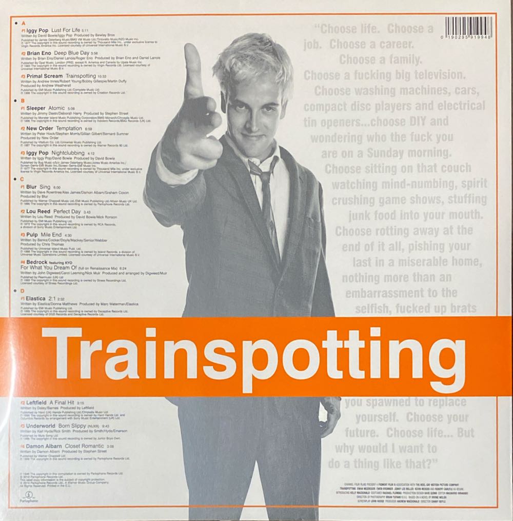 Trainspotting - Soundtrack (12” - 76) music collectible [Barcode 190295919948] - Main Image 2