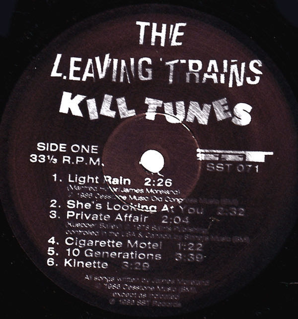 Kill Tunes - Leaving Trains, The (12”) music collectible [Barcode 018861007120] - Main Image 3