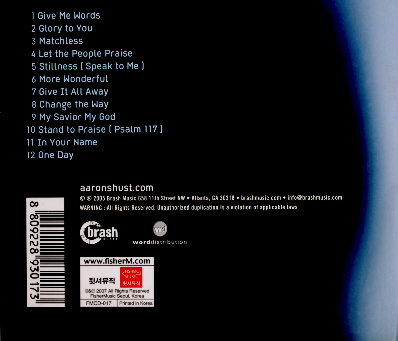 Anything Worth Saying - Aaron Shust (CD) music collectible [Barcode 8809228930173] - Main Image 2