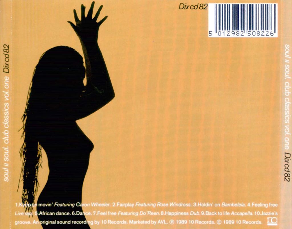 Club Classics Vol. One - Soul II Soul (CD - 71) music collectible [Barcode 5012982508226] - Main Image 2