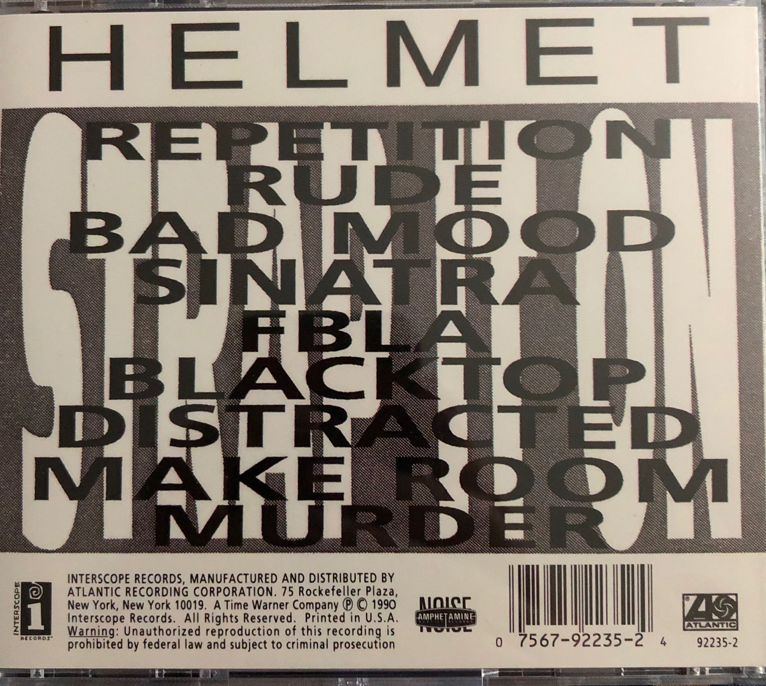 HELMET - STRAP IT ON- - Helmet (CD - 30) music collectible [Barcode 075679223524] - Main Image 2