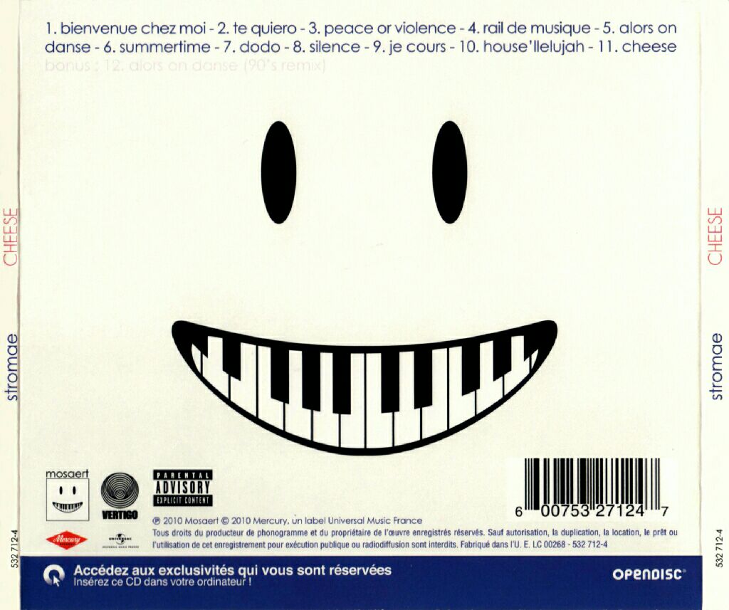 Cheese - Stromae (CD - 3) music collectible [Barcode 600753278253] - Main Image 2