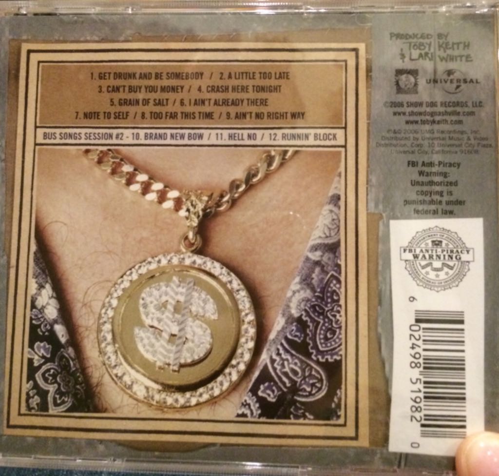 White Trash With Money - Toby Keith (CD) music collectible [Barcode 602498519820] - Main Image 2