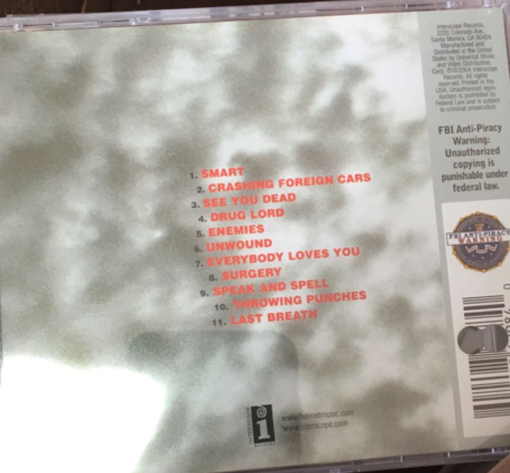 Size Matters - Helmet (CD - 40) music collectible [Barcode 602498629840] - Main Image 2