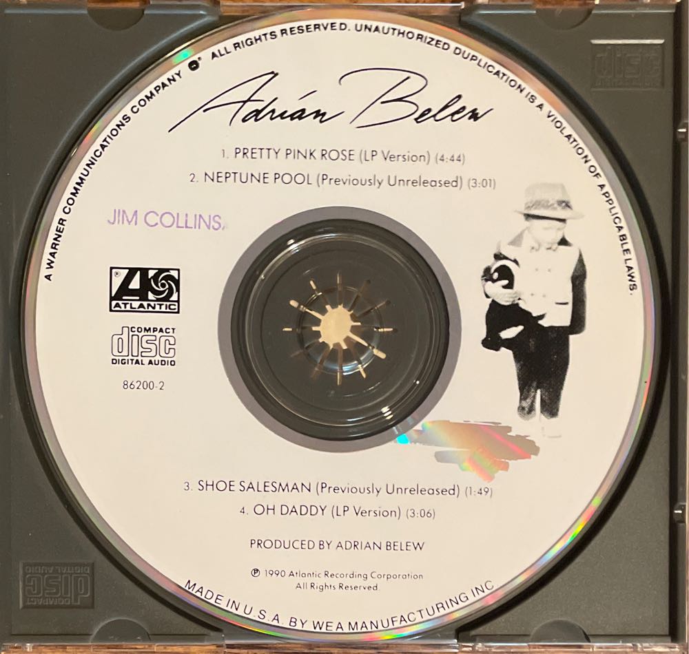 Pretty Pink Rose - Belew, Adrian (CD - 13) music collectible [Barcode 075678620027] - Main Image 4