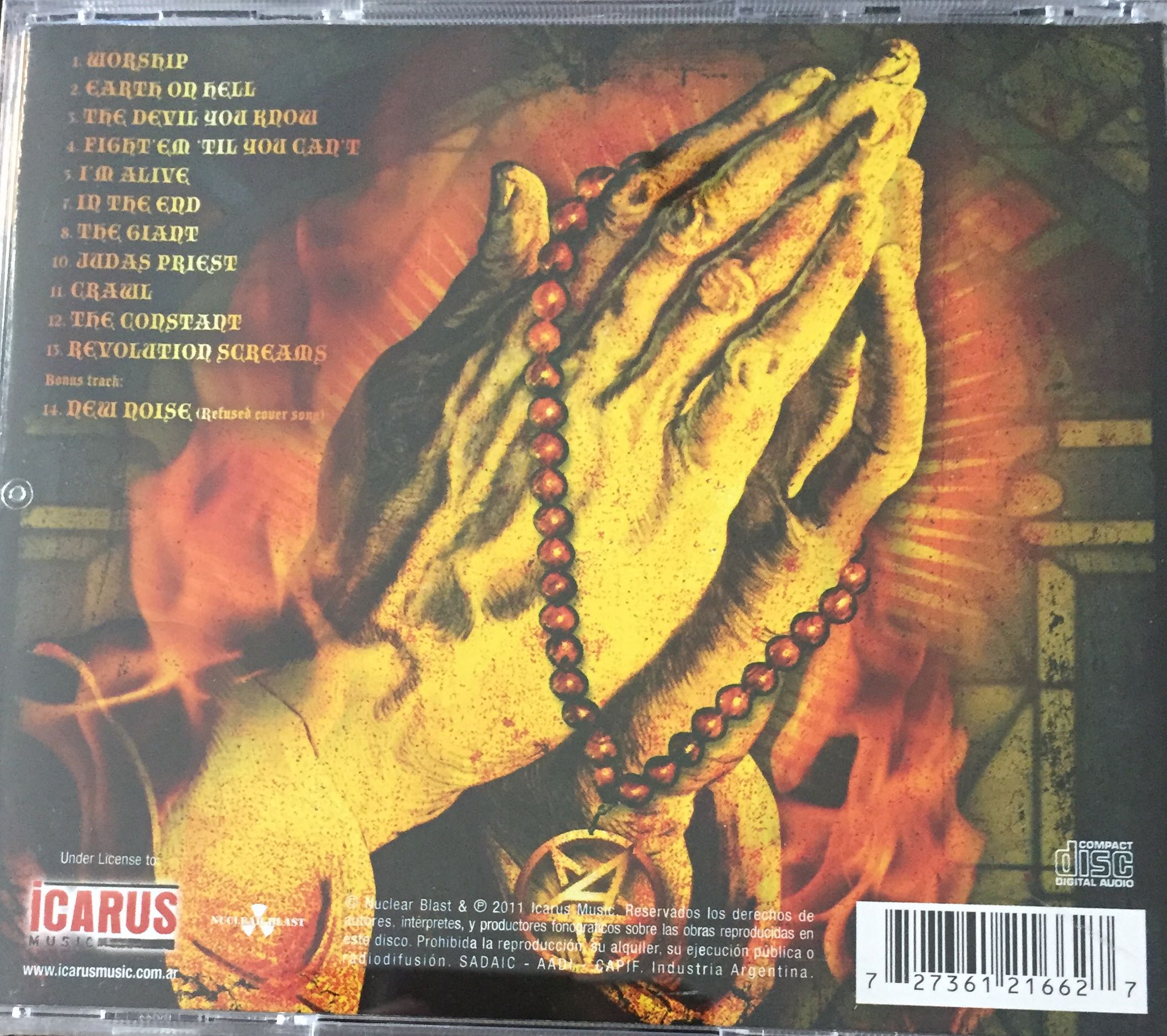 Worship Music - Anthrax (CD) music collectible [Barcode 727361216627] - Main Image 2