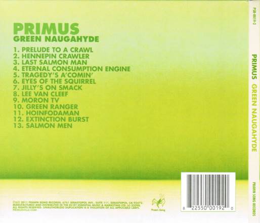 Green Naugahyde - Primus (CD) music collectible [Barcode 880882175023] - Main Image 2
