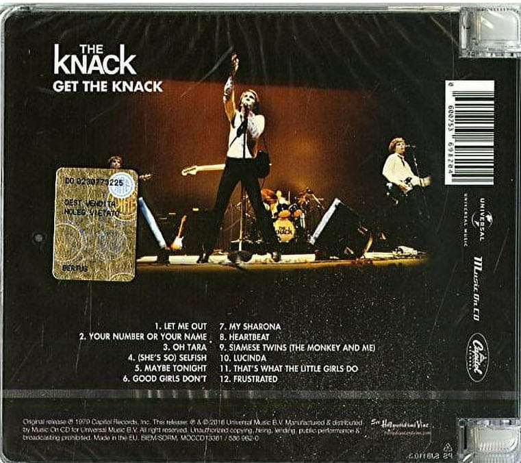 Get The Knack - Knack (CD-R) music collectible [Barcode 600753698204] - Main Image 2