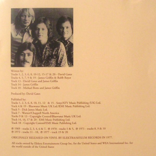 The Sound Of Bread - Bread (CD - 58) music collectible [Barcode 081227475628] - Main Image 3