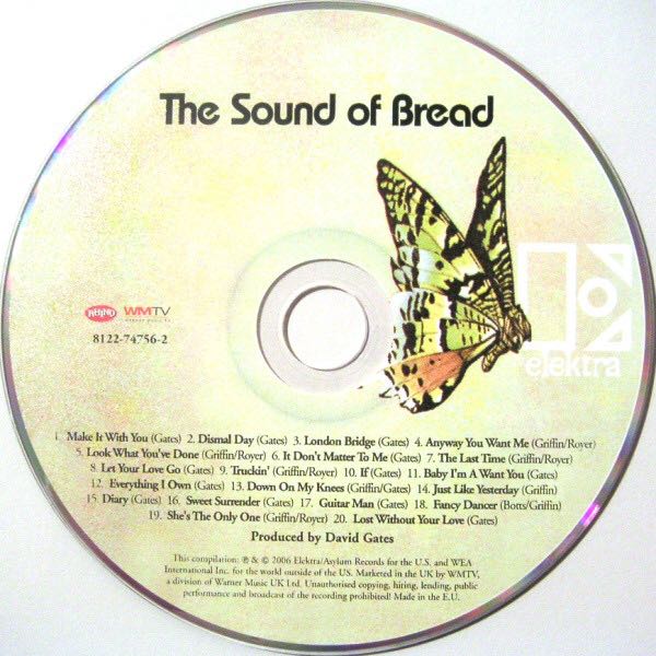 The Sound Of Bread - Bread (CD - 58) music collectible [Barcode 081227475628] - Main Image 4