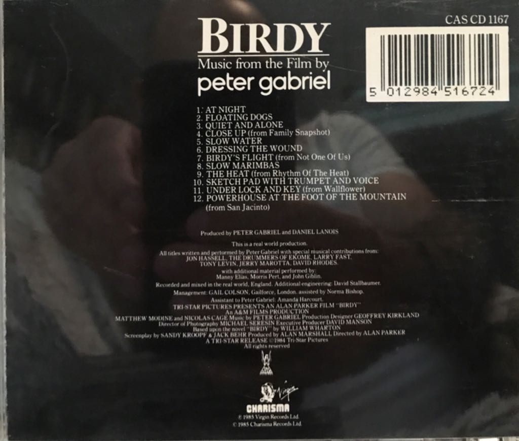 Birdy - Gabriel, Peter (CD - 36) music collectible [Barcode 5012984516724] - Main Image 2