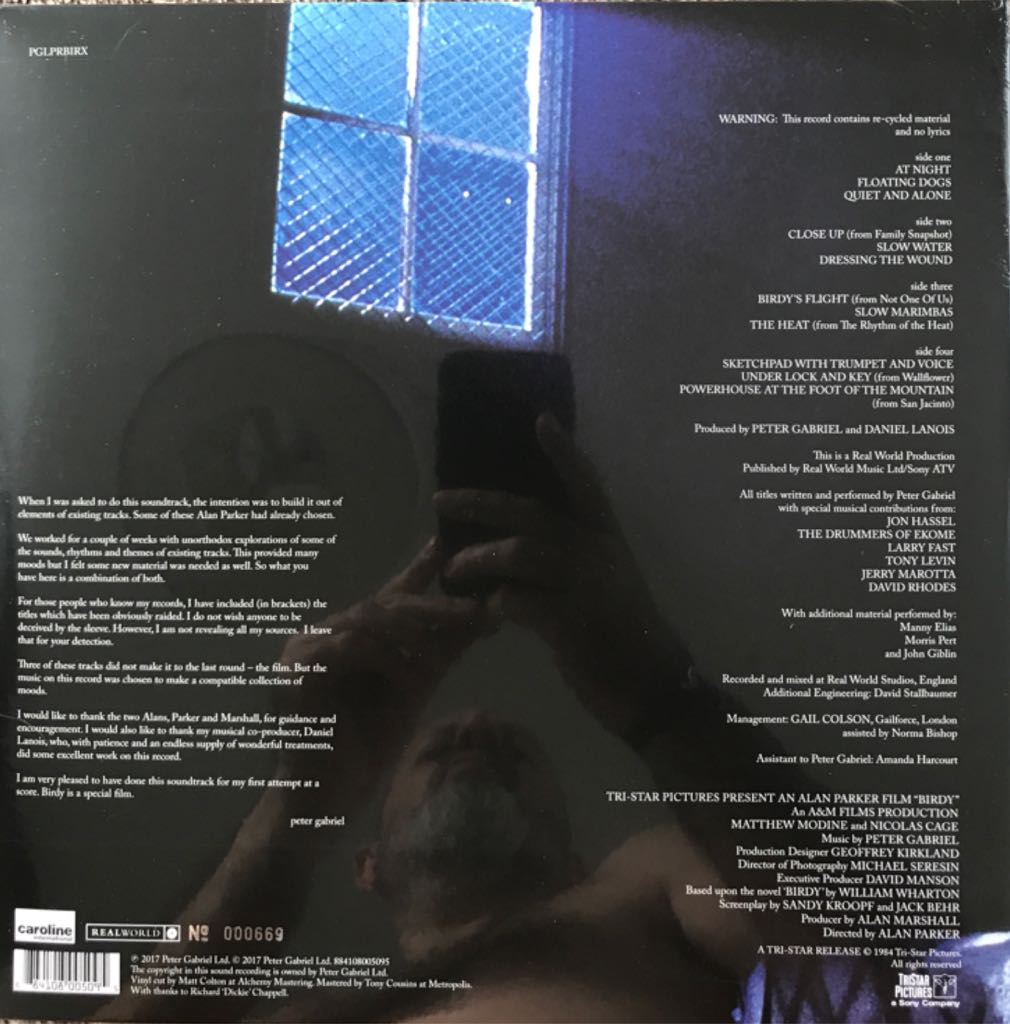 Birdy - Peter Gabriel (12” - 36) music collectible [Barcode 884108005095] - Main Image 2