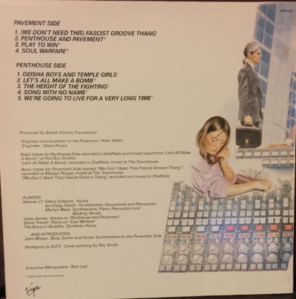 Penthouse And Pavement - Heaven 17 (CD - 51) music collectible [Barcode 5012981220822] - Main Image 2