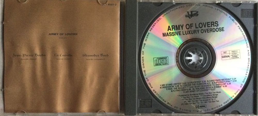 Massive Luxury Overdose - Army Of Lovers (CD - 42) music collectible [Barcode 4009880950227] - Main Image 3