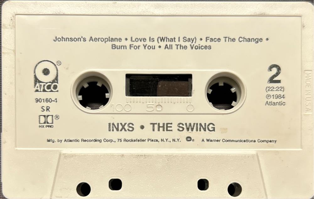 Swing, The - INXS (Cassette) music collectible [Barcode 075679016041] - Main Image 4
