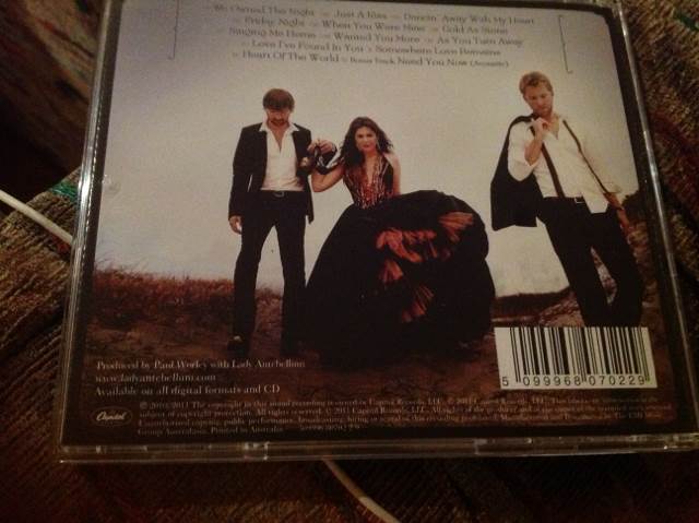Own The Night - Lady Antebellum (CD) music collectible [Barcode 5099968070229] - Main Image 2