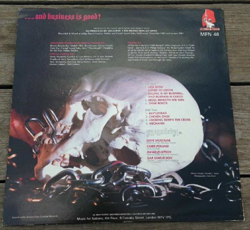 Killing Is My Business... - Megadeth (12”) music collectible [Barcode 9399746524927] - Main Image 2