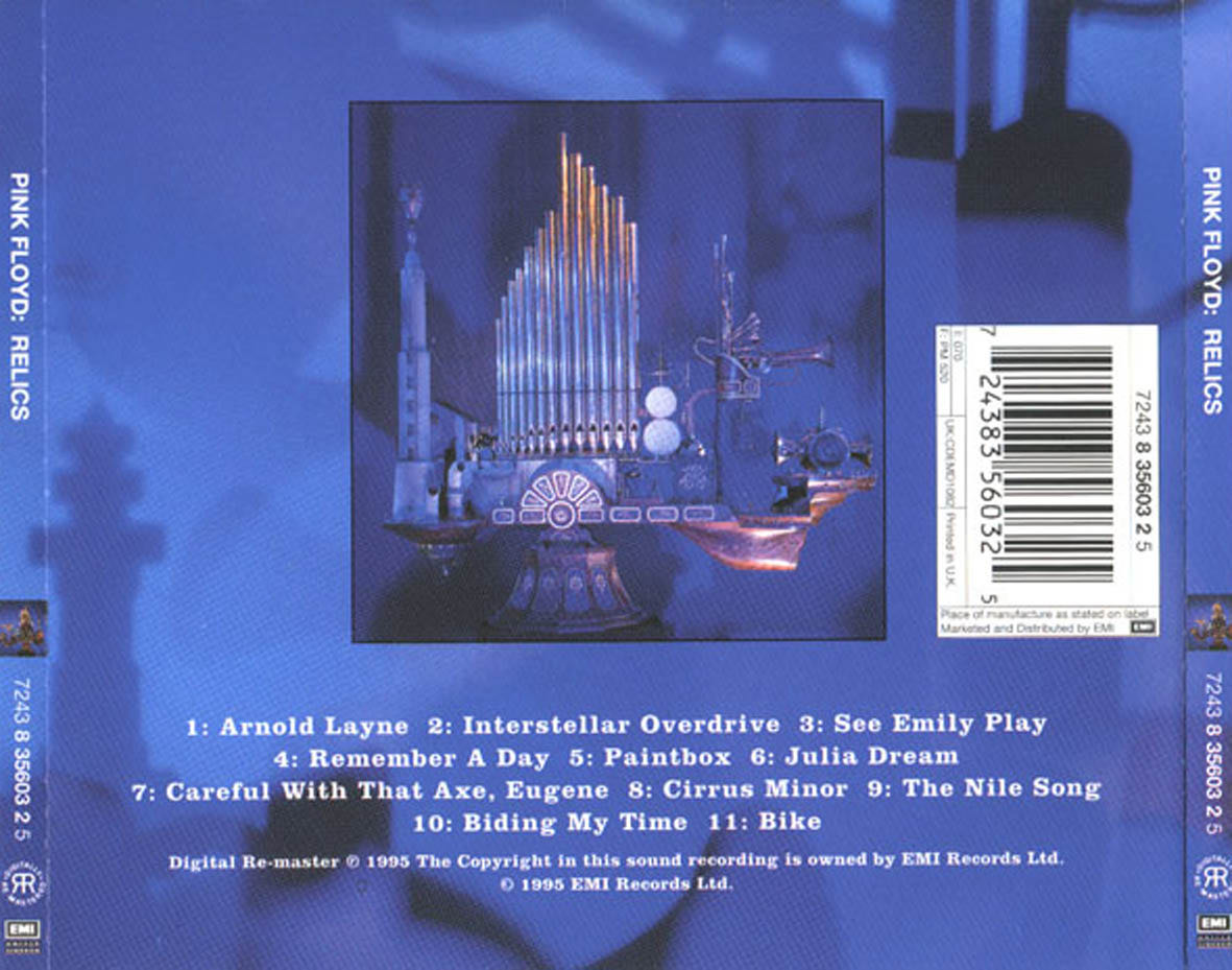 Relics - Pink Floyd (CD - 50) music collectible [Barcode 724383560325] - Main Image 3