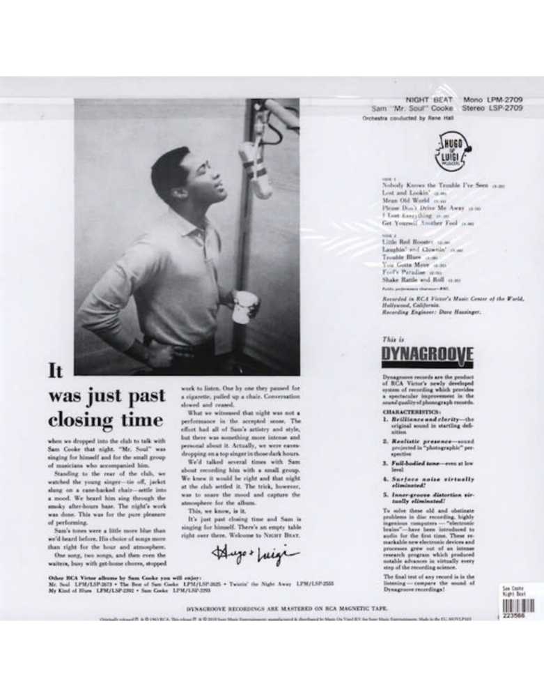 Night Beat - Cooke, Sam (CD) music collectible [Barcode 828766955125] - Main Image 2