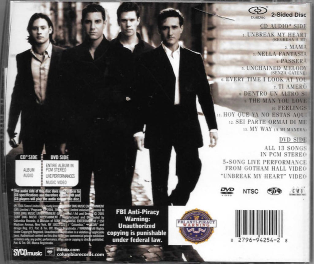 Il Divo (DualDisc) - Divo, Il (CD) music collectible [Barcode 827969425428] - Main Image 2