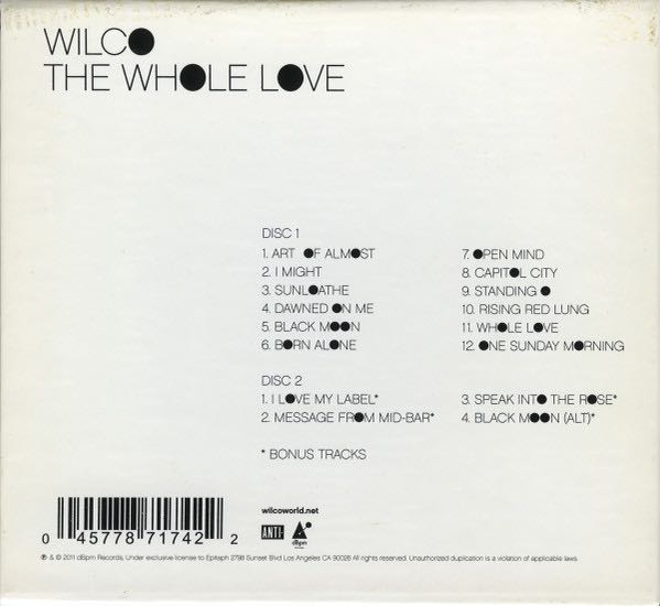The Whole Love (Deluxe Edition) - Wilco (CD) music collectible [Barcode 0045778717422] - Main Image 2