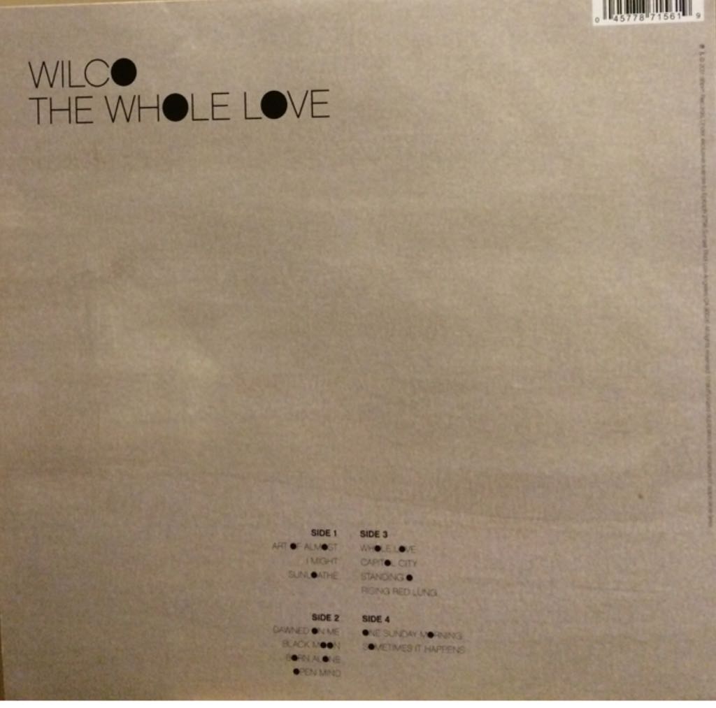 Whole Love, The - Wilco (12” - 56) music collectible [Barcode 045778715619] - Main Image 2
