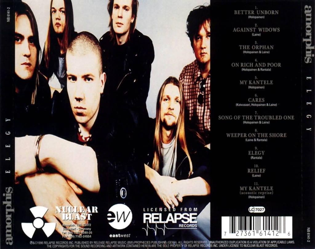 Elegy - Amorphis (CD - 56:12) music collectible [Barcode 781676693528] - Main Image 2