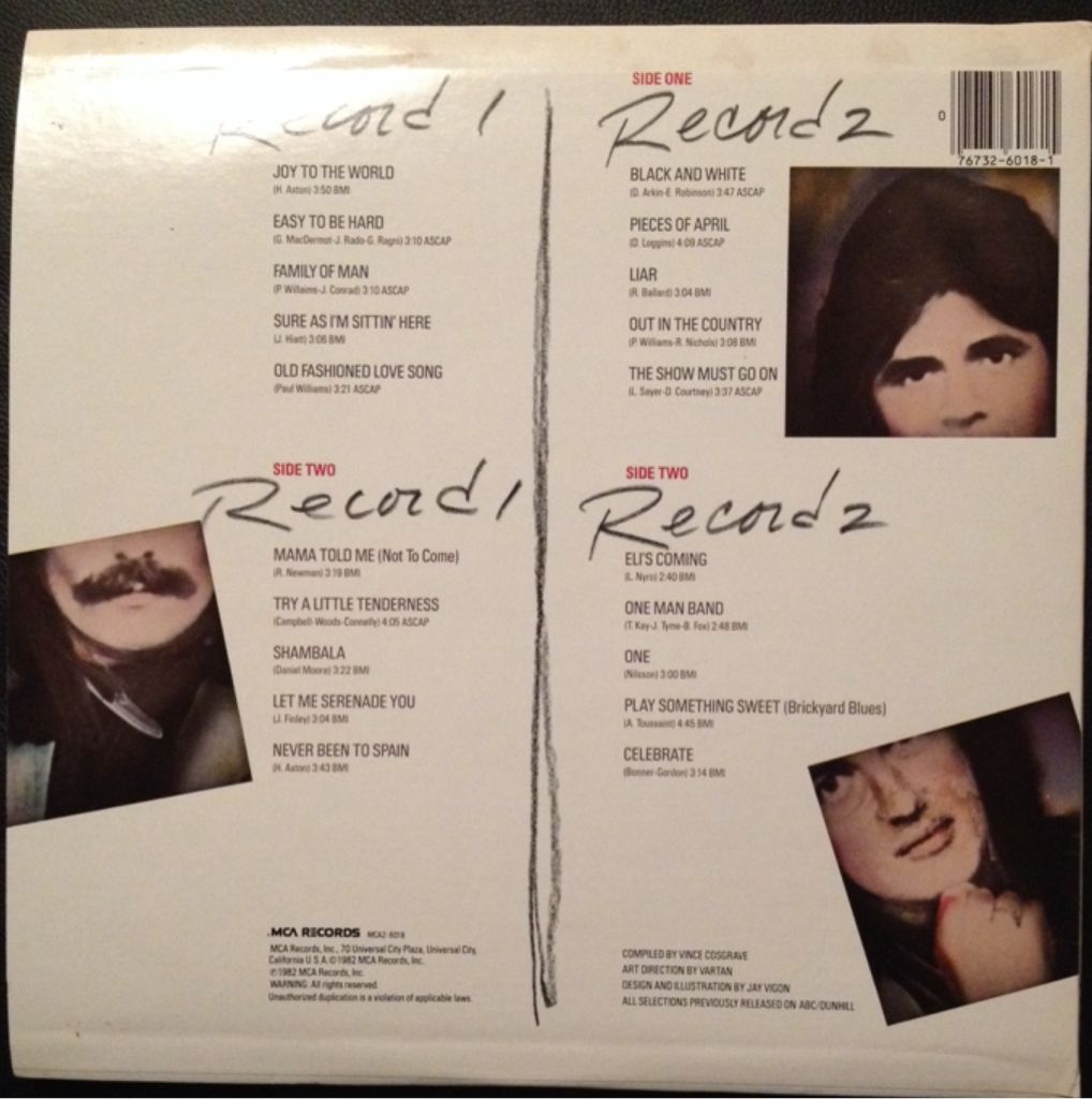 The Best Of Three Dog Night - Three Dog Night (12”) music collectible [Barcode 076732601815] - Main Image 2