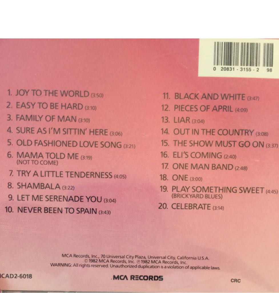 Best Of 3 Dog Night, The - 3 Dog Night (CD) music collectible - Main Image 2