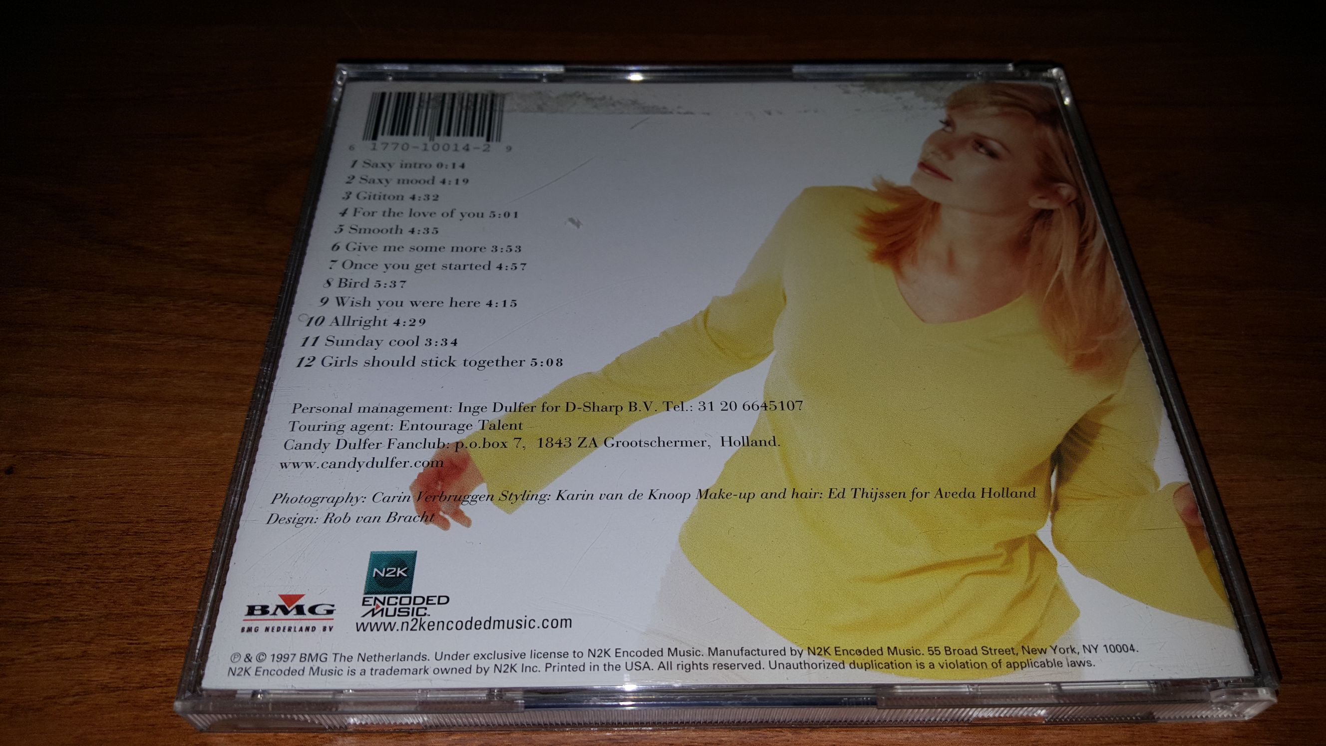 For The Love Of You - Dulfer, Candy (CD) music collectible [Barcode 617701001429] - Main Image 2