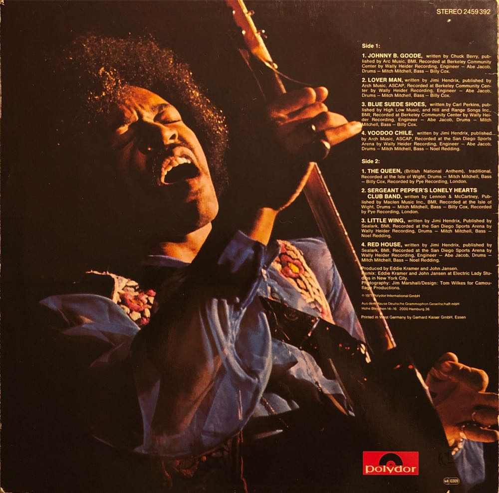Hendrix in the West - Jimi Hendrix (12” - 40) music collectible - Main Image 2