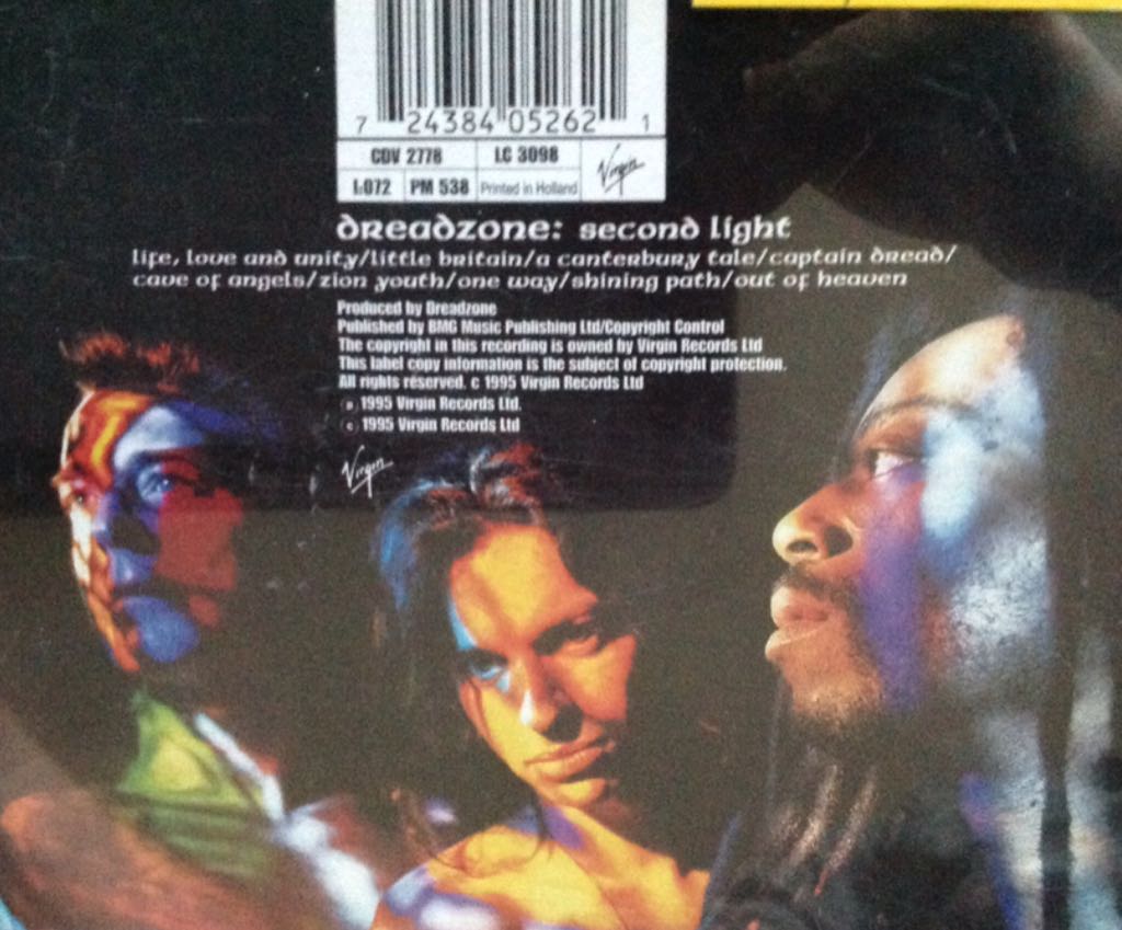 Second Light - Dreadzone (CD - 56:27) music collectible [Barcode 724384052621] - Main Image 2