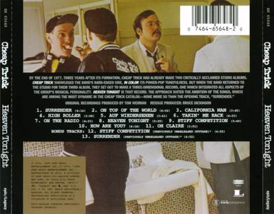 Heaven Tonight - Cheap Trick (CD) music collectible [Barcode 886972537627] - Main Image 2