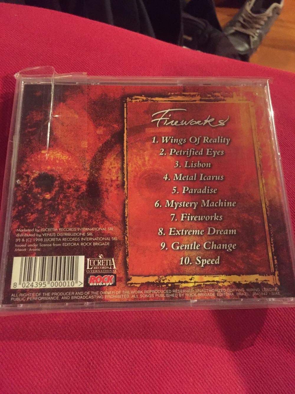 Fireworks - Angra (CD) music collectible [Barcode 8024395000010] - Main Image 2