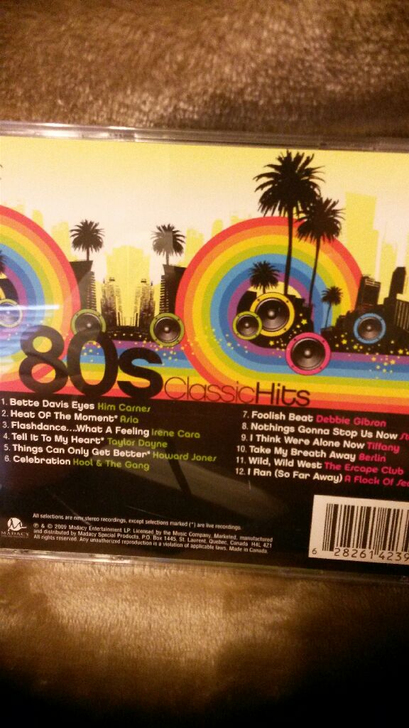 80S CLASSIC HITS - Original Artists (CD) music collectible [Barcode 628261423927] - Main Image 2