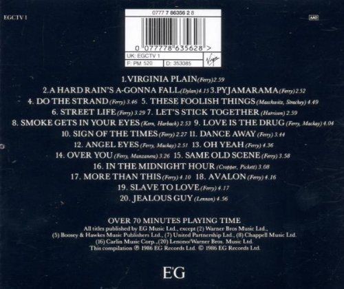 Streetlife - Roxy Music (CD) music collectible [Barcode 077112635628] - Main Image 2