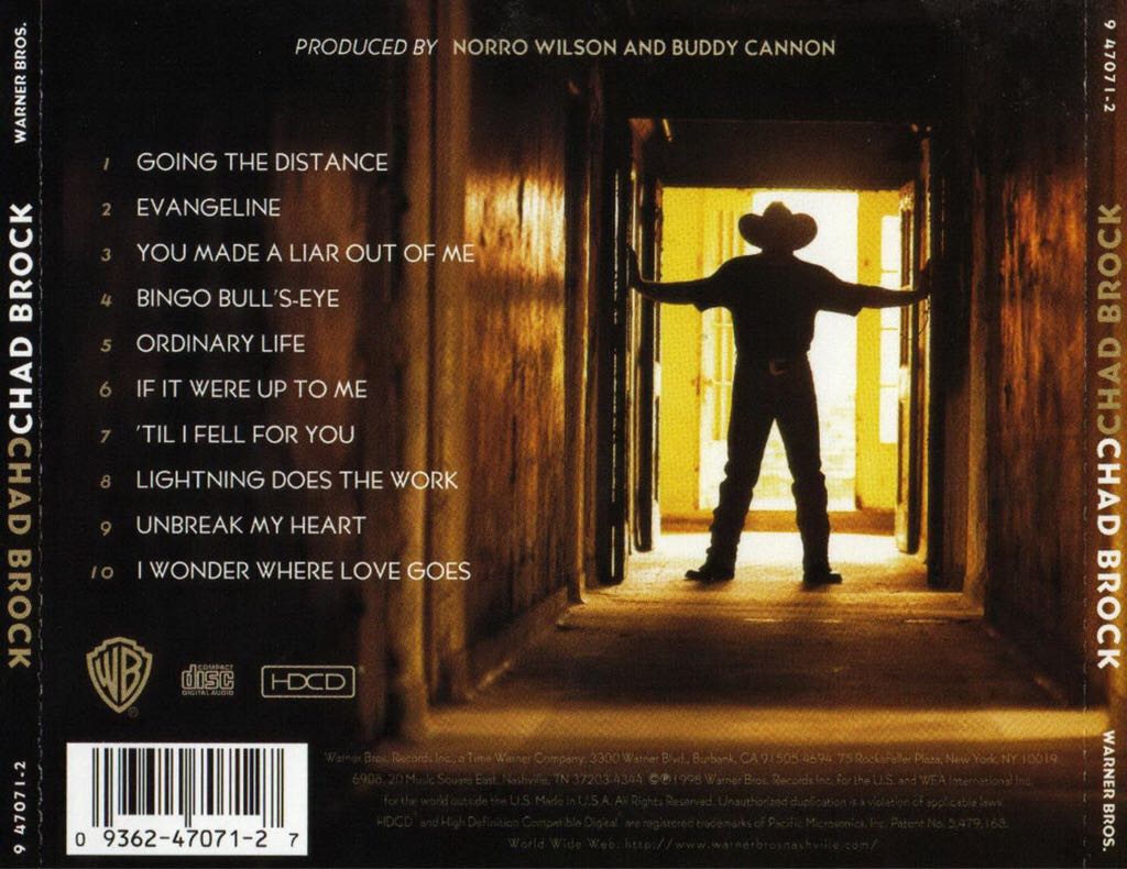Chad Brock - Chad Brock (CD) music collectible - Main Image 2